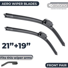 Front Wiper Blades For U Hook Arm 21" + 19" Front Windscreen Windshield Acatana