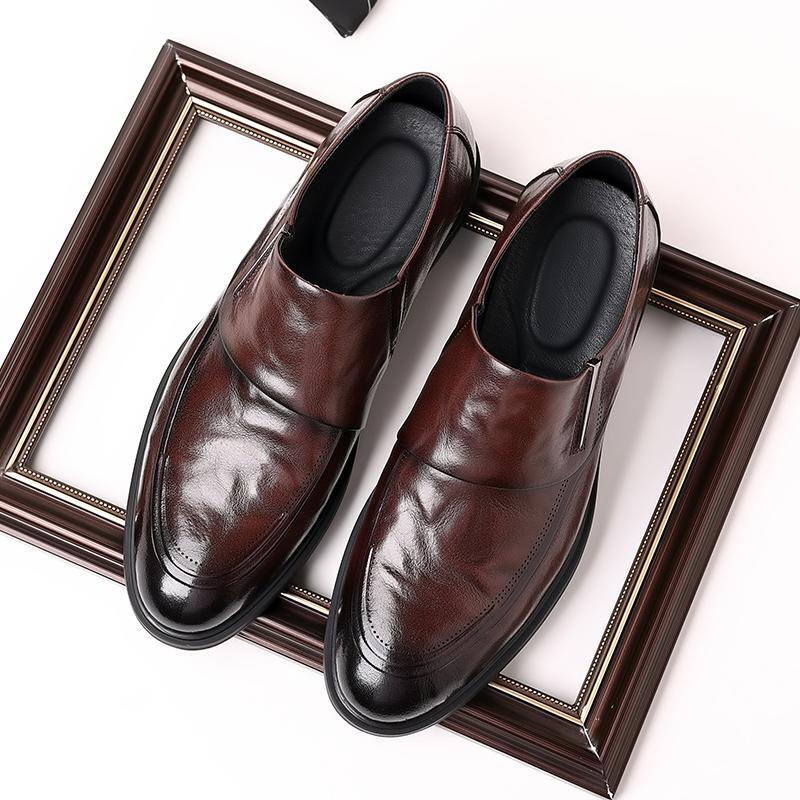 SAOLA Elegante abito da uomo pump formale punta britannica punta a punta scarpe da sposa pull on