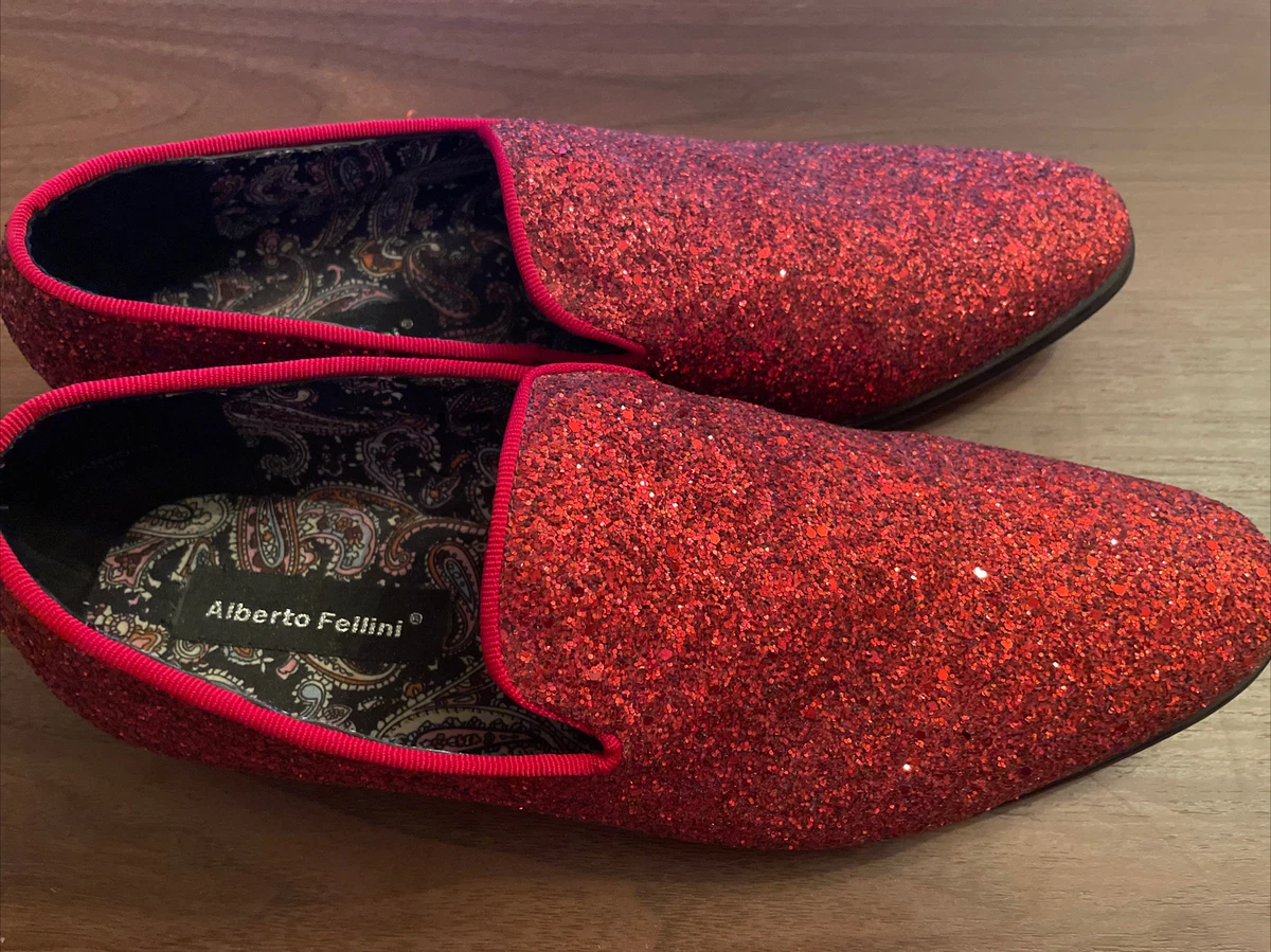 Red glitter hotsell shoes size 13