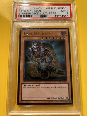 YuGiOh DARK MAGICIAN #YSYR-EN001🔥PSA 9 MT🔥UNLIMITED EDITION-2013