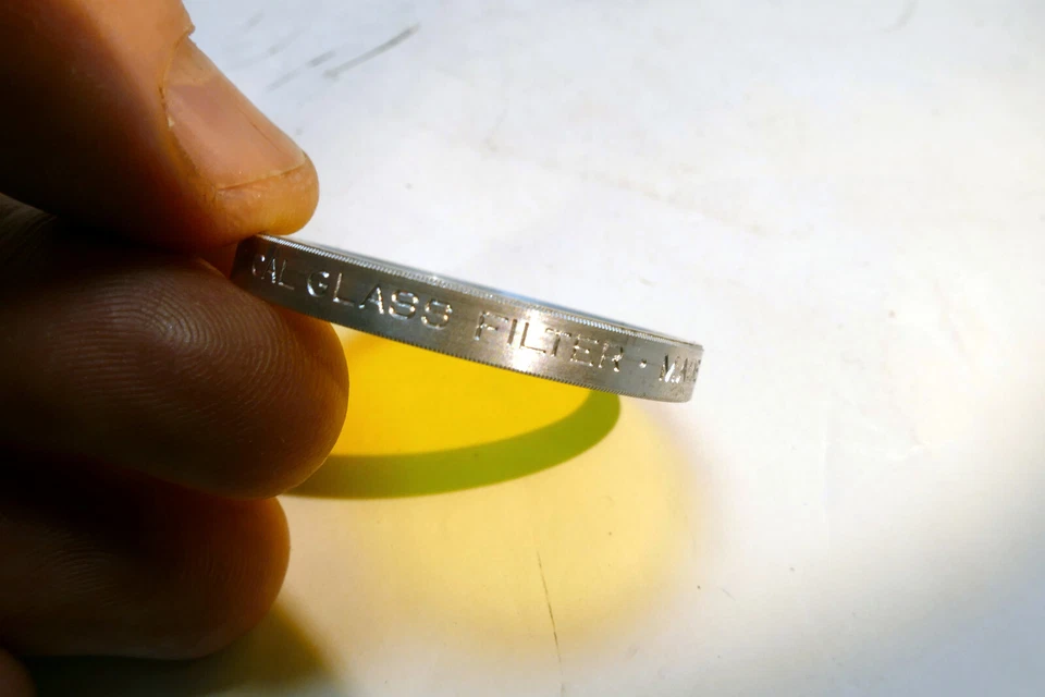 ARGUS Yellow 2 Filter series 6 VI made in USA LY Optical Glass 41mm - Image 3 of 4