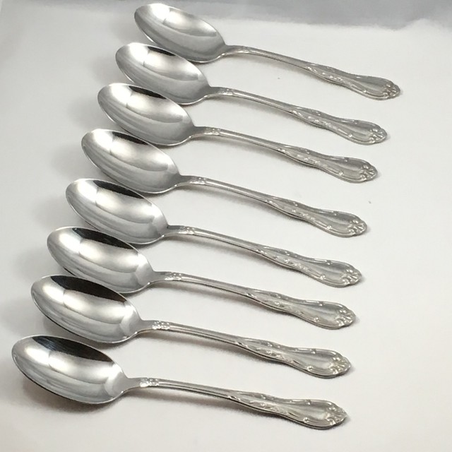 8 Pcs. Imperial Stainless USA IMI 51 Tablespoons Spoons/Oval Spoons 7 1