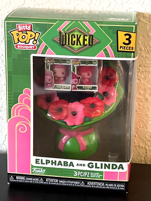 Funko Bitty Pop! WICKED Valentine GLINDA & ELPHABA 3 pc. Mini