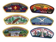 Lot of New Jersey Councils 1/2 Dozen BSA CSPs Mint CSP (BHP1946)