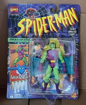 1994 Toy Biz Spider-Man The Animated Series Green Goblin Action Figure Sealed