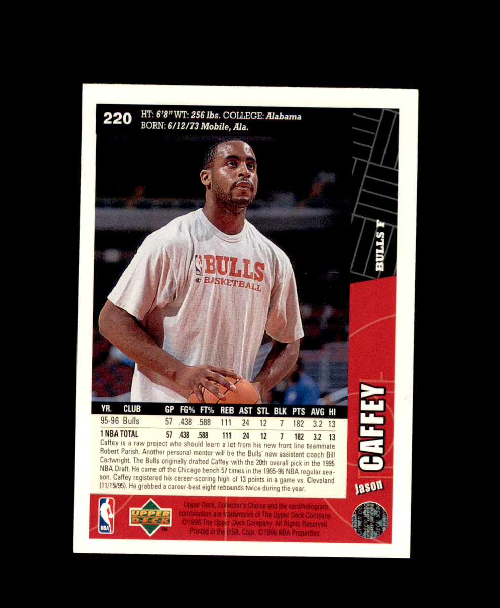 1996-97 Collector's Choice #220 Jason Caffey Chicago Bulls Alabama