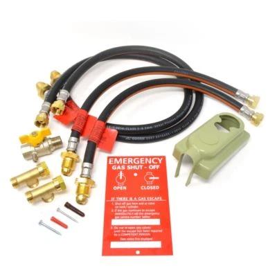 CONTINENTAL Static Caravan 4 Bottle Auto Change Over Lp Lpg Propane Gas Regulator Rf6030