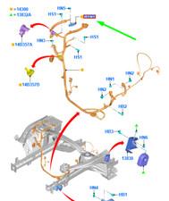 Ford Mustang MK6 Batterieklemme Baugruppe RHD 1949190 NEU ORIGINAL