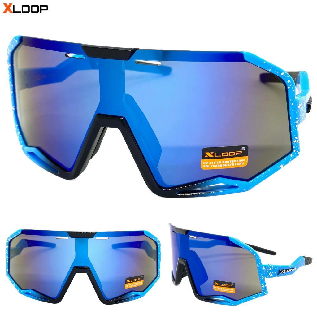 Oversized Wrap Shield Sunglasses with UV400 Protection for Cycling Driving Amazon.com: Plinvo Oversized Shield Wrap-Around Sunglasses  main image 4