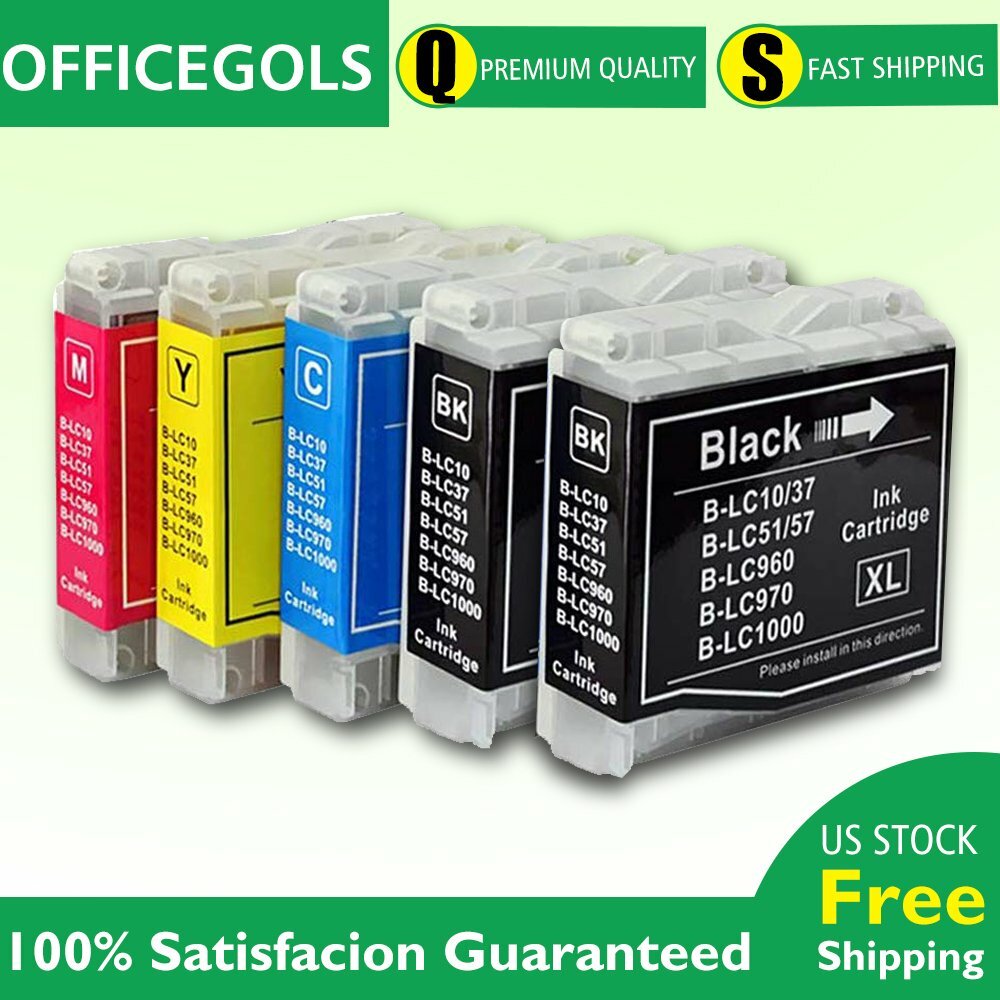 5 PK Replacement Ink Set for Brother LC51 MFC Fax 230C 240C 440CN 465CN