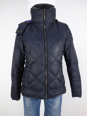 ESPRIT Damen Daunen Jacke Gr 34 DE Dunkelblau Winterjacke Q