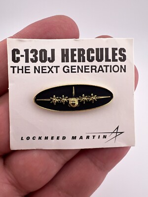 Lockheed Martin C-130J Hercules Lapel Hat Collectors Pin - Great Condition