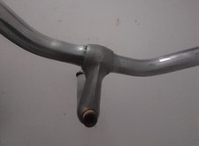 Manubrio bici vintage modello CORNA DI BUE, in acciaio, larghezza cm 50