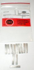 Cox Pick-up Brushes No Hole 3/16" X 7/8" 3 Pair Vintage Slot Car NOS  3876-5