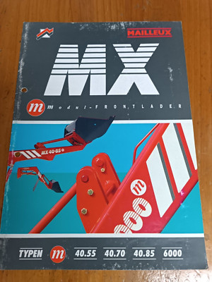 Brochure front loader Mailleux three sides tipper brochure tractor hauler 13