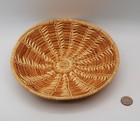 Tohono O'odham Basket Bowl Papago Fine Flower Open Weave Whirlwind Natural HVB7 — photo 1