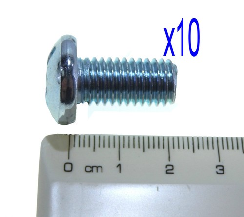 M10 BZP Pan Head Screws 30, 20 or 15mm, spacers 5 or 10mm plus M10 washers. - Picture 13 of 30