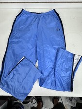 Vintage Nike Pants Womens Medium Blue Windbreaker Track Warm Up Lightweight BH