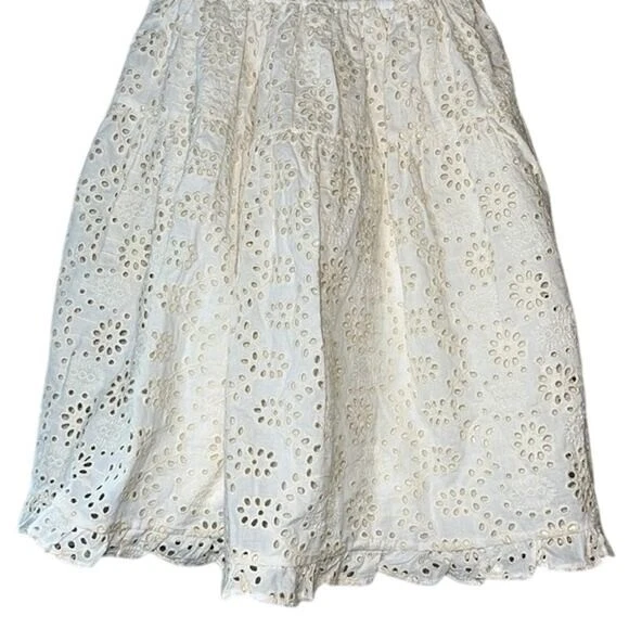 OFF WHITE Mini abito da donna bianco crema En Saison Off taglia small nuovo con etichette!