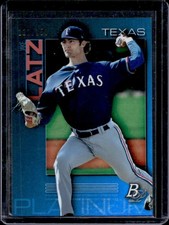 2020 Bowman Platinum Jake Latz Top Prospects Blue #/150 Rangers