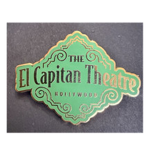 Disney El Capitan Theatre Hollywood Gold-Tone Single Pin Mickey-Shaped Back