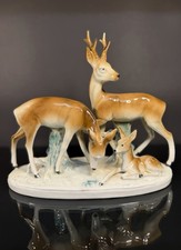 Wagner & Apel Porzellan Figur Reh Hirsch Kitz Vintage 2951