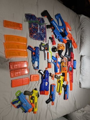 Nerf/xshot Gun Lot With Bullets And Mags