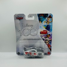 Disney Pixar Cars - DISNEY 100 LIGHTNING MCQUEEN SILVER METALLIC - 1:55 Diecast
