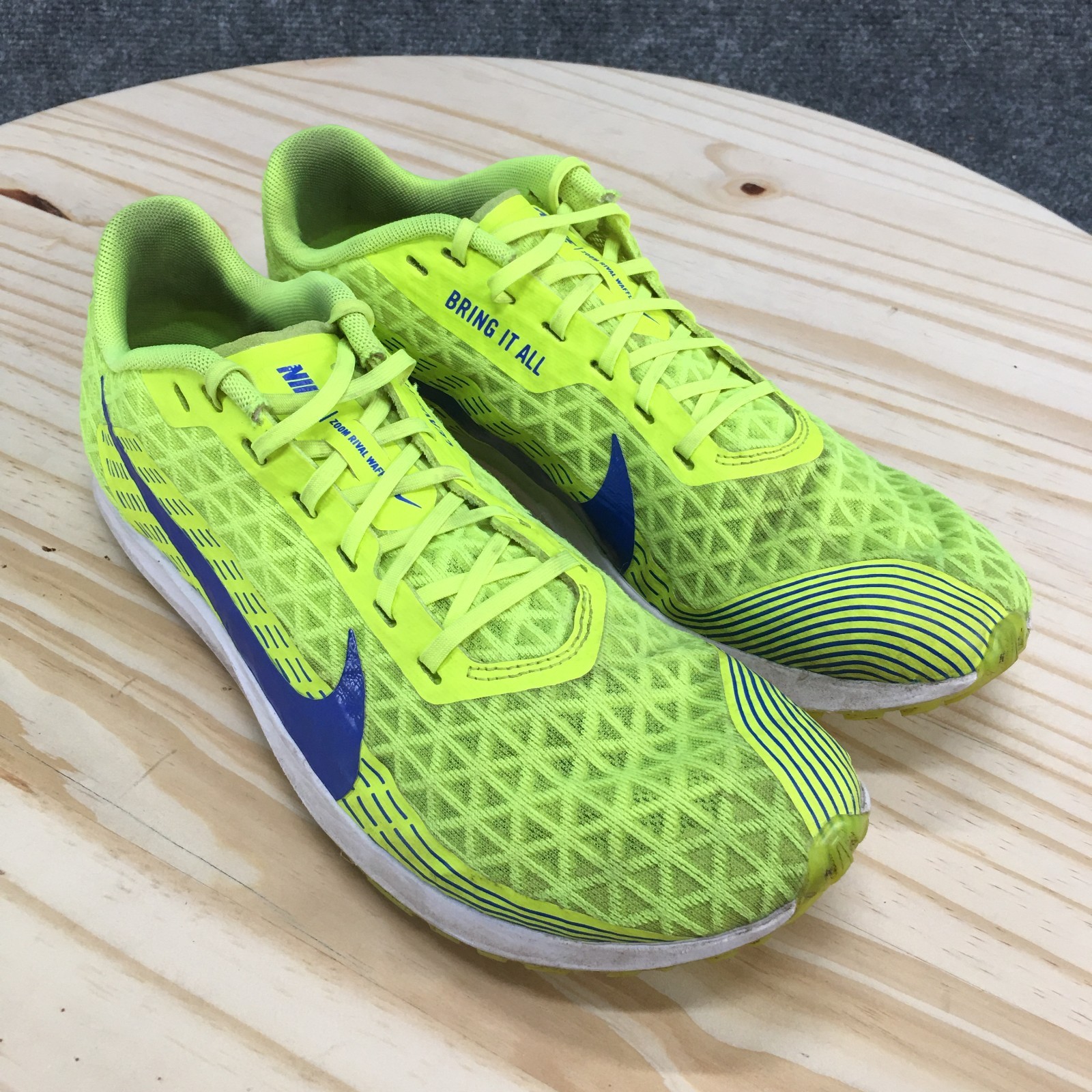 SAOLA Scarpe Nike Uomo 8.5 Zoom Rival Waffle Sneakers Verde Stringate Basse AJ0852 700