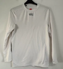 Canterbury Long Sleeve Base Layer Top Mens 3XL White Thermoreg Crew Neck T Shirt