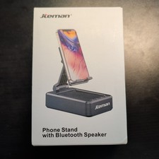 Jteman Cell Phone Stand with Bluetooth Speaker and Wireless Charger