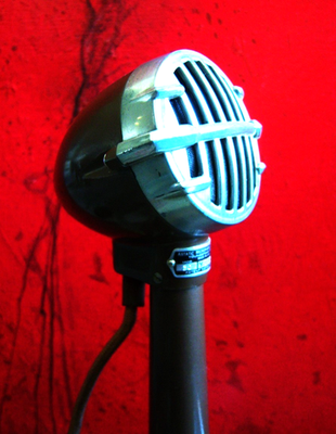 Vintage RARE 1940s Astatic Model 30 crystal / harp microphone Hi Z