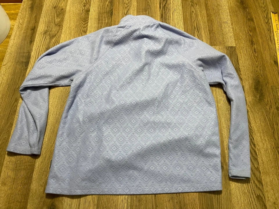 Рубашка Eddie Bauer, женский размер большой, фиолетовый длинным рукавом 1/4 молнии Activewear - Изображение 2 из 4