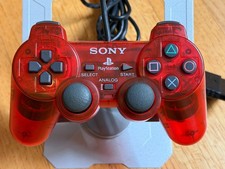 OFFICIAL Sony PS2 PlayStation 2 DualShock 2 Analog Controller Clear Crimson Red