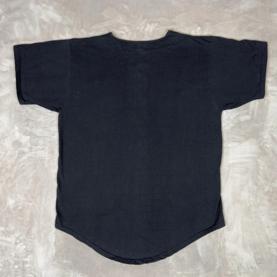 Vintage 107.9 The End Cleveland Alt Rock Baseball Jersey XL Black Augusta USA - Image 3 of 4