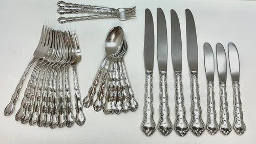 TARA by REED & BARTON Sterling Silver Flatware, 27 pcs, 1,131.10 gr, Not Scrap