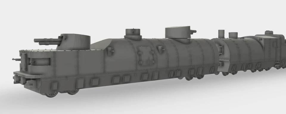 Panzerzug Danuta Armoured Train No.11 Polen WW2 Bausatz Kit 3D Druck 1:120-1:72 - Bild 4 von 4