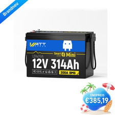 Wattcycle 12V 300Ah 314Ah Lithium Batterie Bluetooth LiFePO4 Akku Solar Off-Grid