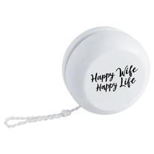 'Happy Wife Happy Life' Retro Style Yo-Yo (YY00044969)