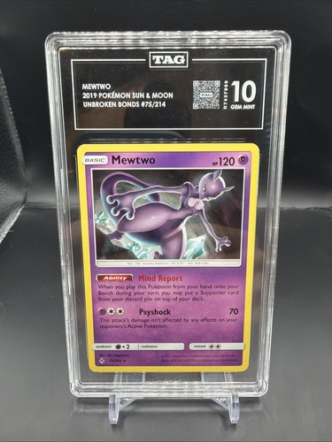 Mewtwo graded TAG 10 for sale on eBay