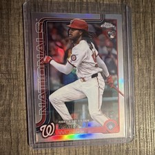 Topps Chrome Update 2025 James Wood Rookie Refractor #USC95 Nationals MLB