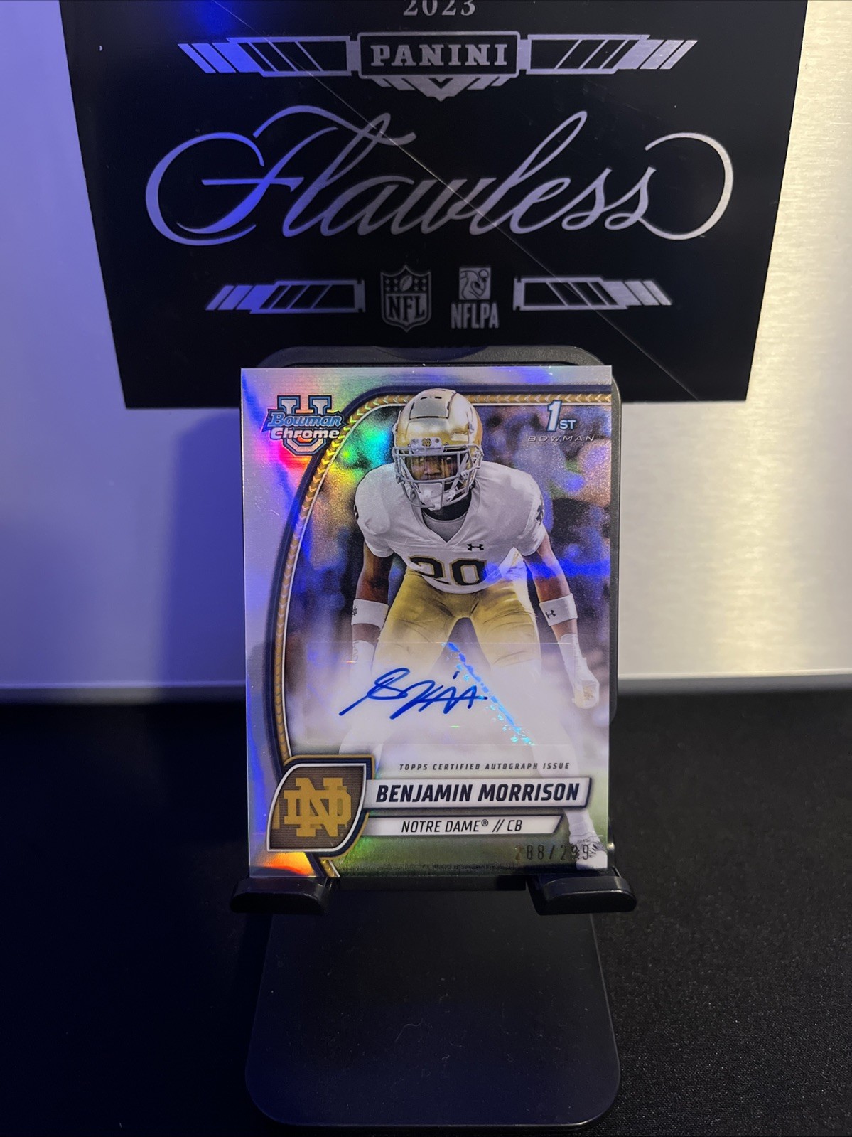 2024 Bowman U Chrome Prospect Refractor /299 Benjamin Morrison #PA-BMO Auto