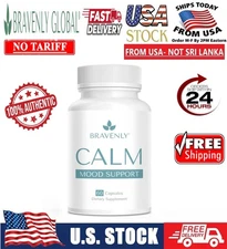 Bravenly Global Calm Mood Support 60 Capsules - New / Sealed! Exp 2/2027 🔥🔥