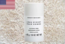 Issey Miyake L’Eau D’issey For Men Pour Homme 2.6 Oz. 75g Deodorant Stick Alc Fr