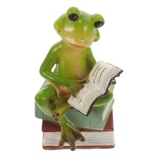 Resin Frog Decoration for Home Ornament Cute Statue Garden Frogs