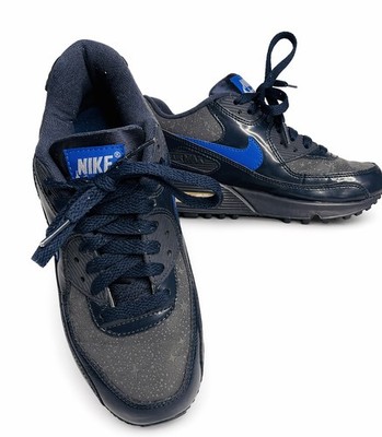 Nike Air Max 90 Midnight Navy Blue Boys 5Y Youth Sneakers 316098-141