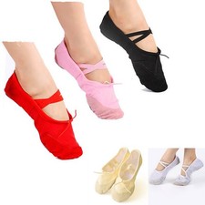 2019 Fashion Dance Shoes Practice Slippers Soft Women Adult Ballet Canvas