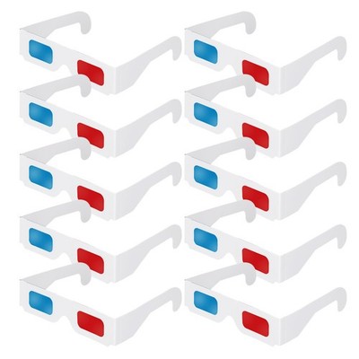 80 Pcs 3D-Brillen-Set Rote Und Blaue 3d-papierbrille Paper Eyeglasses