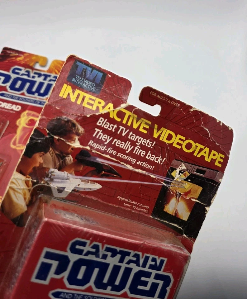 Figura Mattel Capt Power Lord Dread 1987 3,75 y VHS Bio Dread Strike Mission nueva Foto 2 de 4