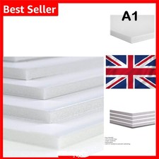 Foam Board White A1 5 Sheets Foam Core Poster Presentation Craft Mounting